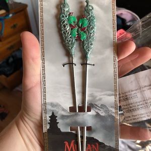 Disney Mulan hair sticks, NWT